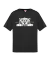 Kenzo Black Oversized T-shirt With Print