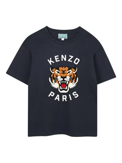 Kenzo Kids' Short-sleeved T-shirt In Black