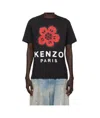 Kenzo Tshirt Con Stampa Boke Flower In Black