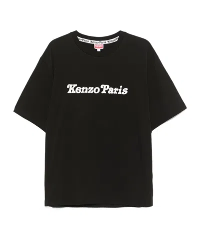 Kenzo Verdy Os Printed Cotton T-shirt In Black