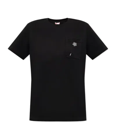 KENZO KENZO LOGO EMBROIDERED T-SHIRT