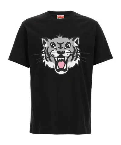 KENZO KENZO HAPPY TIGER CREWNECK T-SHIRT