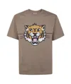 Kenzo Happy Tiger Classic Tshirt In Gray