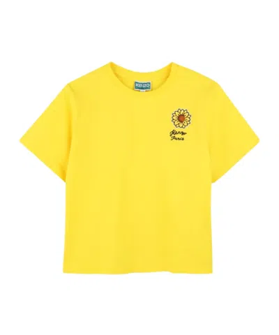 Kenzo Short-sleeved T-shirt In Lemon Yellow