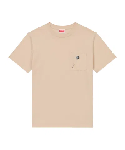Kenzo Short-sleeved T-shirt In Nude