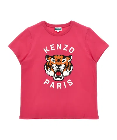 Kenzo Kids' Short-sleeved T-shirt In Red