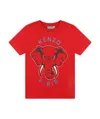 Kenzo Organic Cotton Jersey T-shirt In Red
