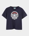Kenzo Logo-print T-shirt In Navy