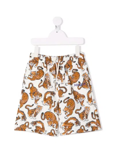 KENZO SHORTS ALL OVER PRINT STRAIGHT LEG,K24237