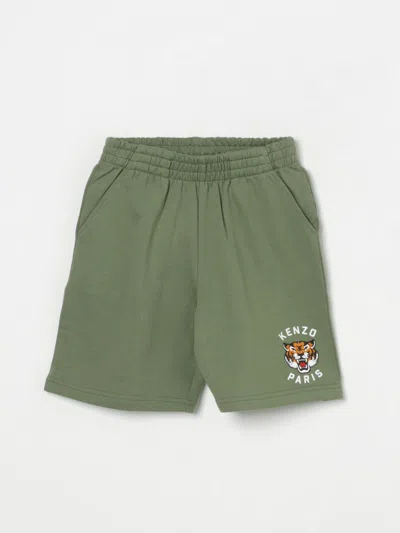 KENZO SHORTS KENZO KIDS KIDS COLOR GREEN,G65167012