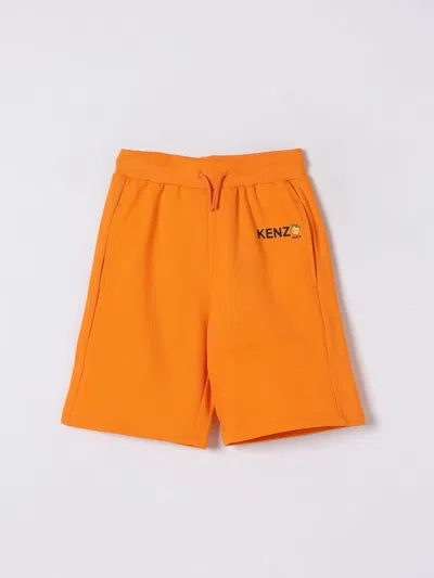 KENZO SHORTS KENZO KIDS KIDS COLOR ORANGE,G82051004