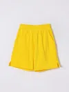 Kenzo Logo-embroidered Track Shorts In Yellow