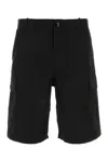 Kenzo Black Cotton Bermuda Shorts