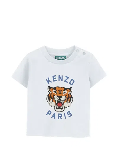 Kenzo Shoulder-button T-shirt In White