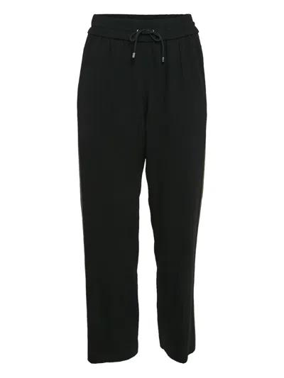 Pre-owned Kenzo Side-stripe Trousers In Black