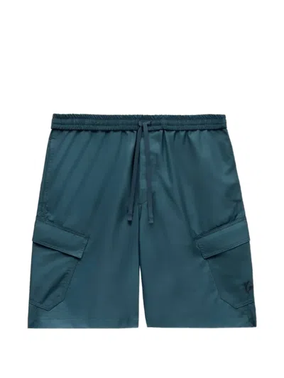 Kenzo Signature Cargo Shorts In Green
