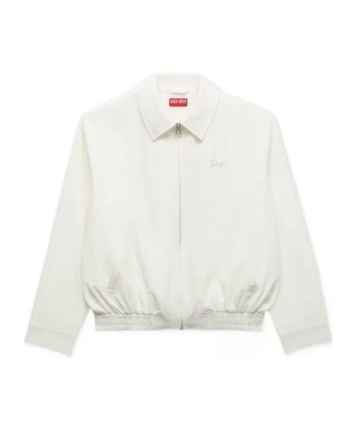 Kenzo ' Signature' Coach Jacket In White