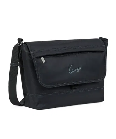 Kenzo ' Signature' Messenger Bag In Purple