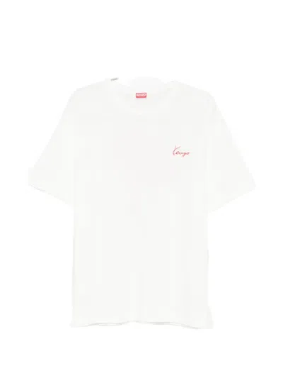 Kenzo Signature T-shirt In White