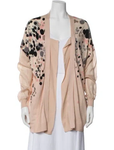 Pre-owned Kenzo Silk Graphic Print Sweater In Pink