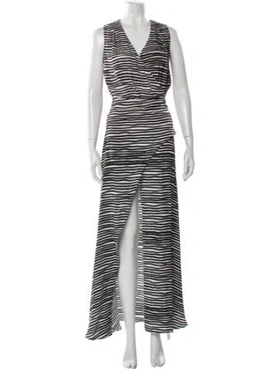 Pre-owned Kenzo Silk Long Dress In Multi