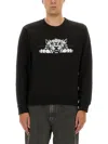 Kenzo Sweatshirt With A Distinctive Tiger Head In Black