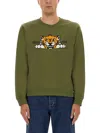 Kenzo Silm Fit Sweatshirt In Green