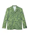 Kenzo Single-breasted Casual Jacket In Green