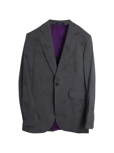 Pre-owned Kenzo Single-breasted Suit In Gray