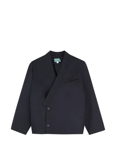 Kenzo Kids' Single-breasted Blazer In Gray