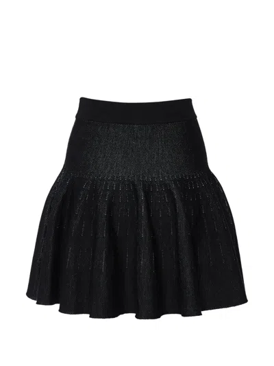 Pre-owned Kenzo Skater Mini Skirt In Black