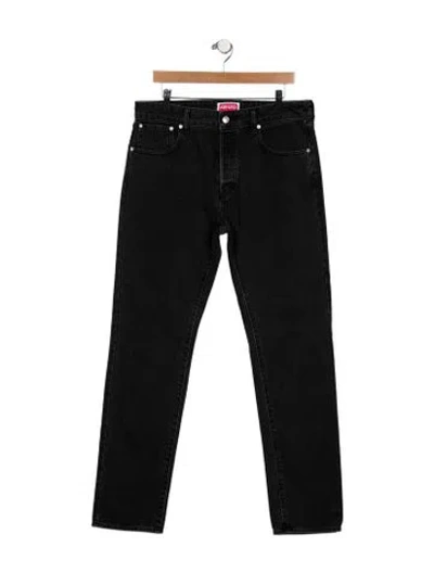 Pre-owned Kenzo Skinny Jeans In Black