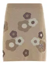 Kenzo Hana Dots Skirts Beige In Brown