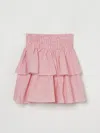Kenzo Red Skirt For Girl With Heart In Red