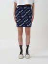 Kenzo Logo Skirt In Blue