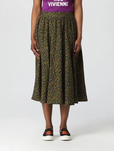 KENZO SKIRT KENZO WOMAN COLOR MILITARY,E16626055