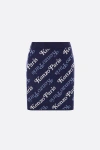 Kenzo Logo Skirt In Blue