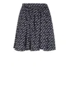 Kenzo X Verdy Flared Miniskirt In Blue