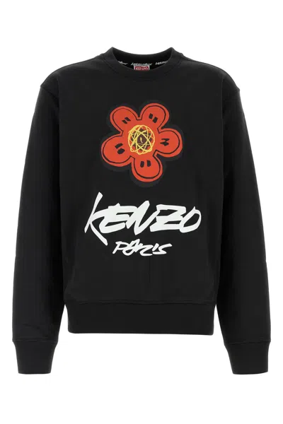 KENZO FELPA IN COTONE ARDESIA UOMO