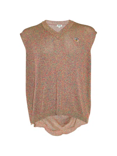 Pre-owned Kenzo Sleeveless Sweater In Red