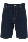 Kenzo Himawara Denim Shorts In Denim Blue