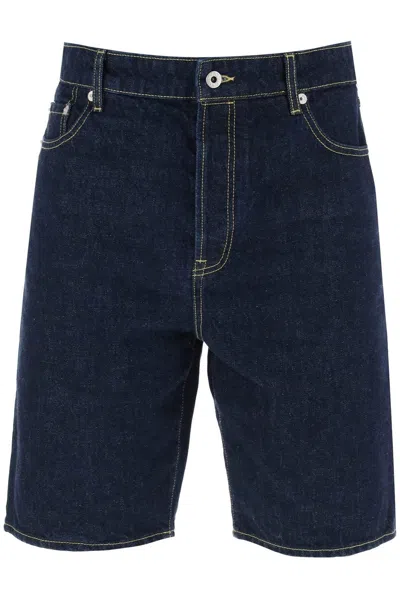 Kenzo Slim-fit Baradenim Shorts In Denim Blue