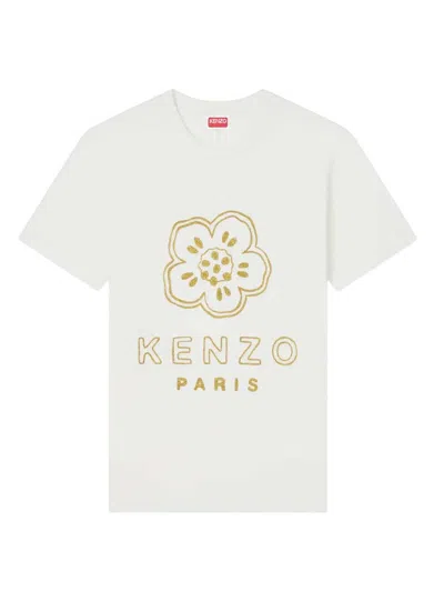Kenzo Boke Flower Slim Fit Graphic T Shirt In White