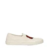 Kenzo Man Sneakers Ivory Size 12 Textile Fibers