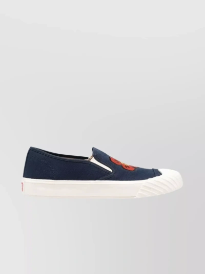 KENZO SLIP-ON SNEAKERS WITH ROUND TOE AND FLAT SOLE