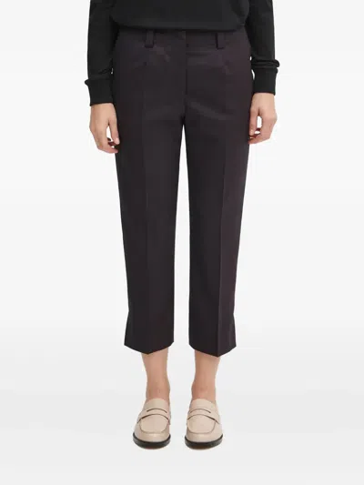 Kenzo Slit Detail Trousers In Black