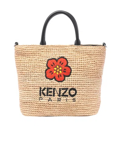 Kenzo Small Boke Flower Tote Bag In Nude
