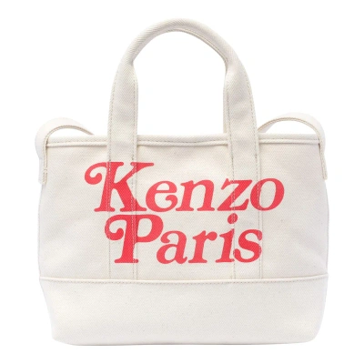 Kenzo Small  Paris Bag In Beige