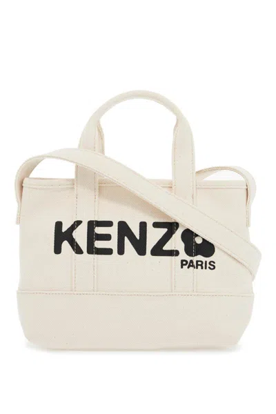 Kenzo Small  Utility Tote Bag In Neutrals