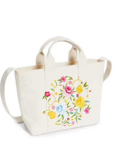Kenzo Small Wildflower Tote Bag In White